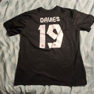 Canada Soccer Black World Cup 2022 Official Nike 3rd Jersey A.Davies #19 Men 2XL